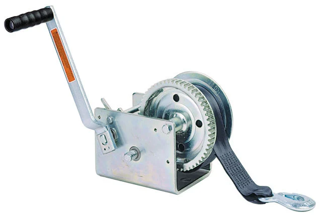 Dutton 2500 Lb Plated Winch W/25 Ft Strap – Marine Boat Replacement Part