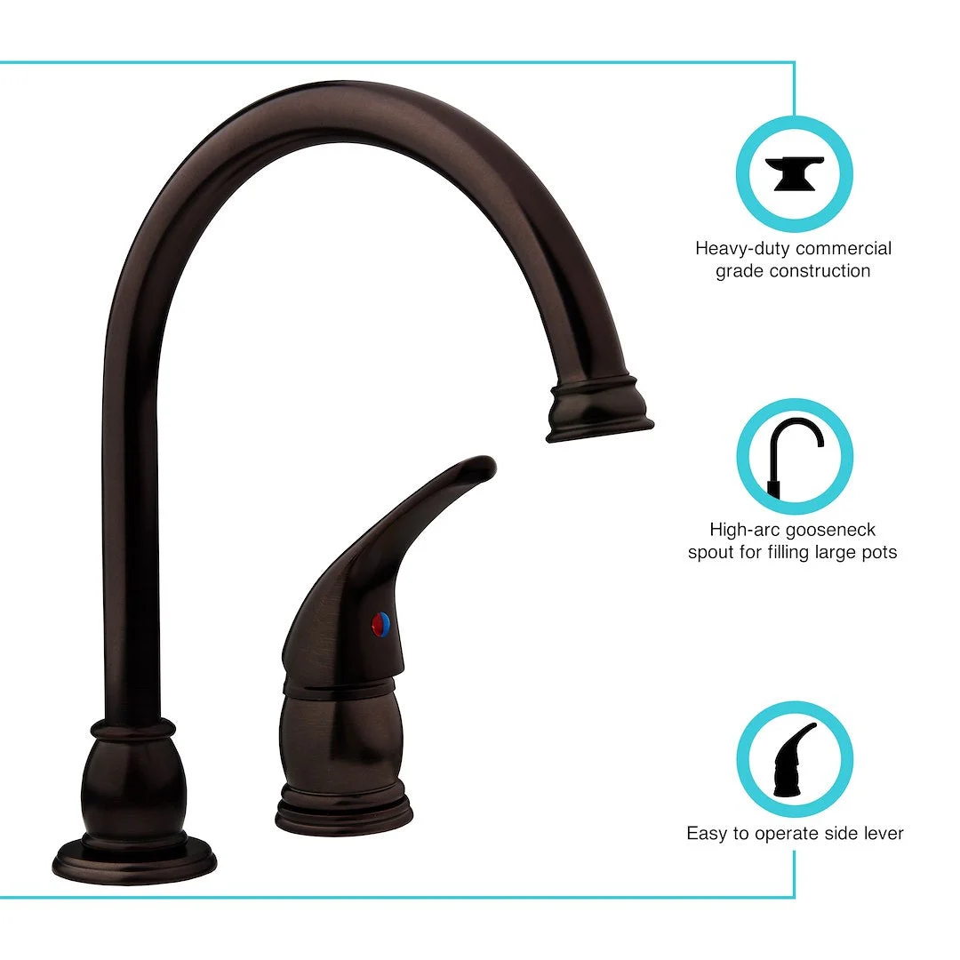 Dura Faucet Goose Neck RV Kitchen Fau – Boat Pump & Plumbing Part