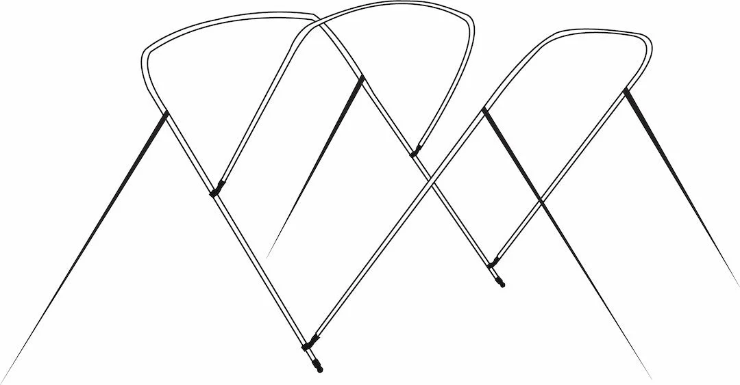 Carver 3 Bow Top Frame 5487U – Marine Boat Replacement Part