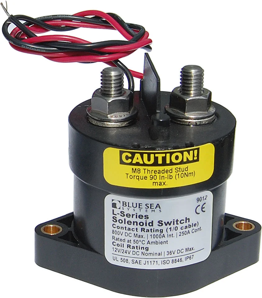 Blue Sea Solenoid L 250A 12/24V – Marine Boat Replacement Part