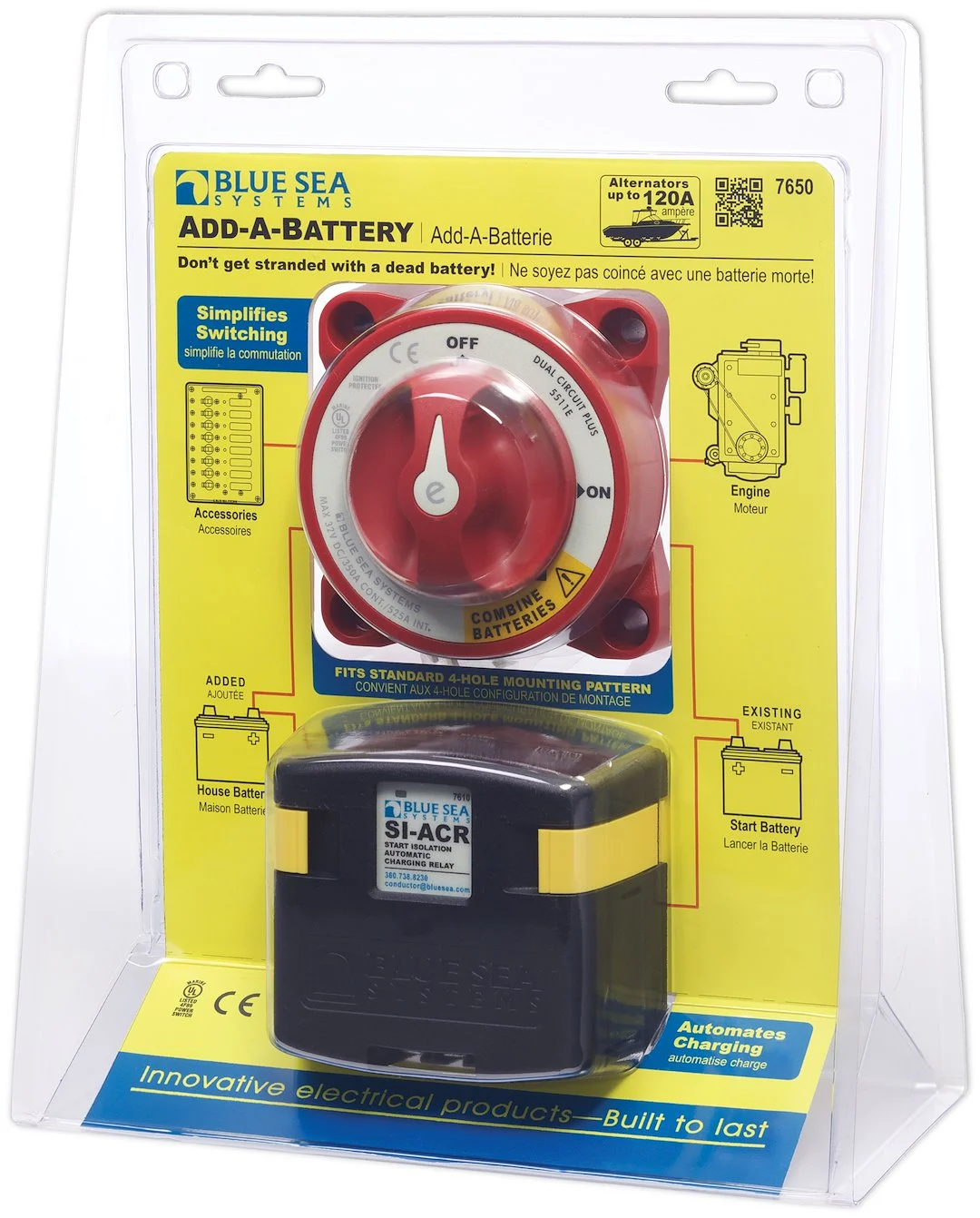 Blue Sea Solenoid Add A Battery – Marine Boat Replacement Part