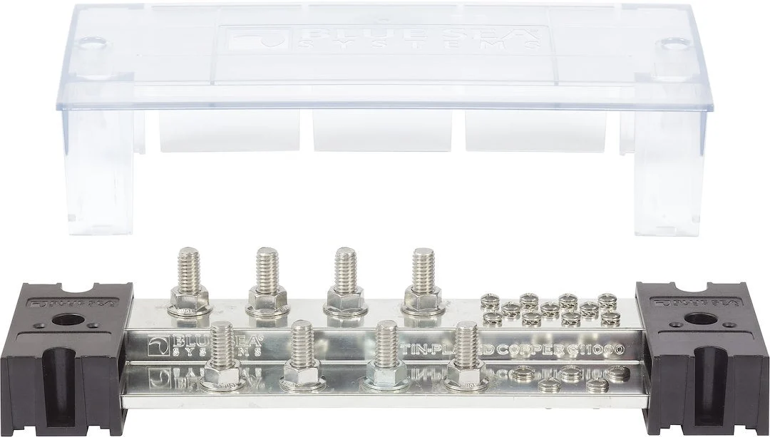 Blue Sea Powerbar1000 8 X 3/8 Stud W/ Cvr – Marine Electrical Replacement Part