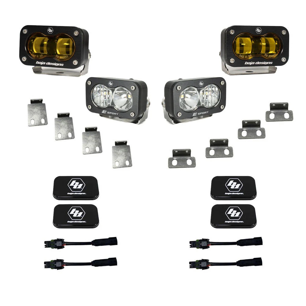 Baja Design S2 Sae Amber/S2 Sprt Fog Pckt Kit – Marine Boat Replacement Part