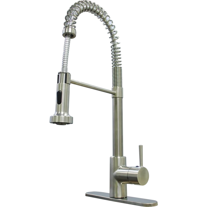 Empire Fauce Coiled Spr Faucet Sgle Brsh Nckel – Marine Boat Replacement Part