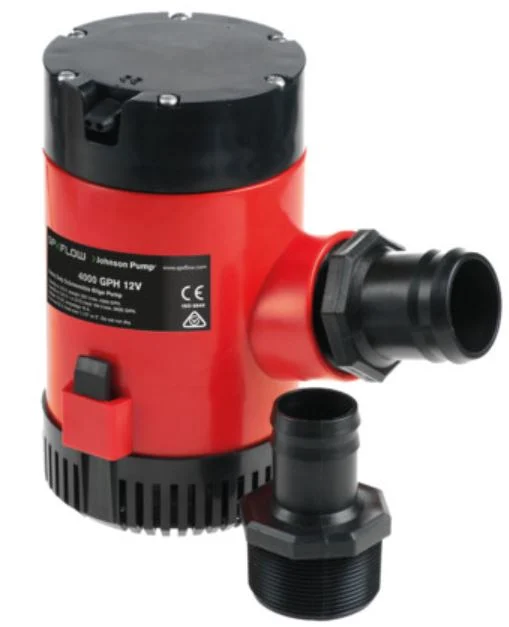 Johnson Pump Hd Bilge Pump 4000GPH 12V No Switch – Marine Boat Replacement Part