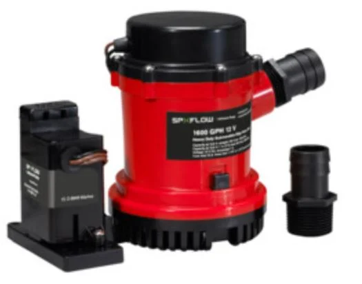 Johnson Pump Hd Bilg Pmp 1600 GPH W/Em Swit 12V – Marine Boat Replacement Part