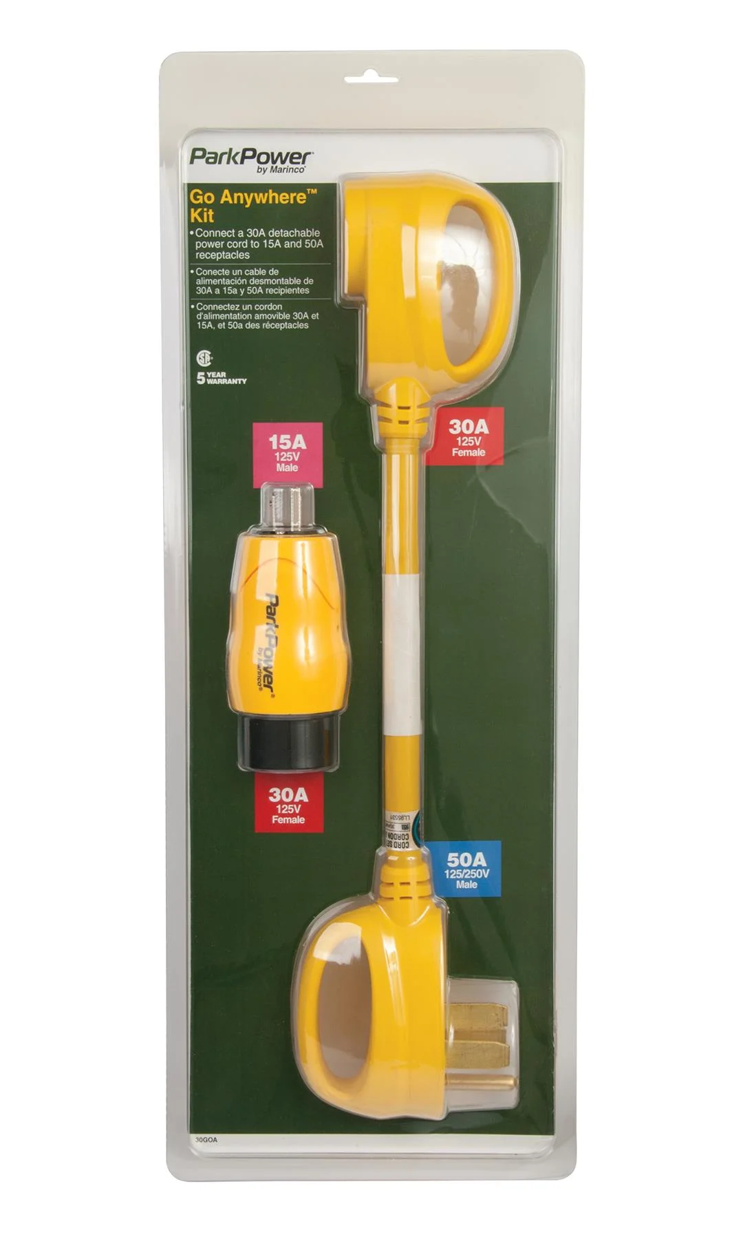 Marinco 30GOA Power Cord Adapter