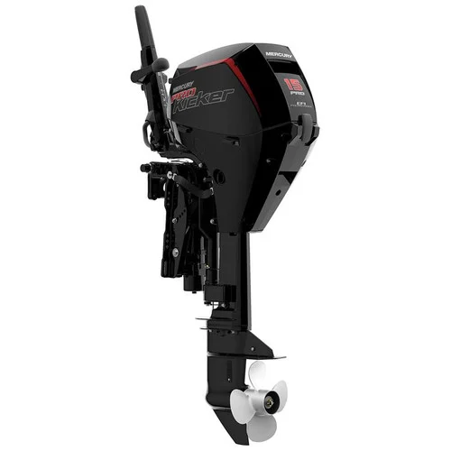New Mercury 15ELHPT EFI ProKicker 20" Shaft Power Tilt Four Stroke Tiller Outboard 1A15451BK