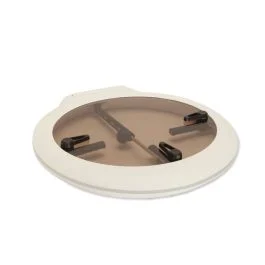 HiTide Jim Black 20" Round Escape Hatch, Solar Cool Glass