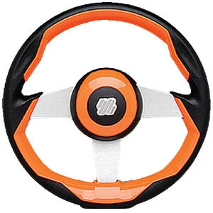 Uflex Steering Wheel-Yelw Grip Silver Grimani O/S