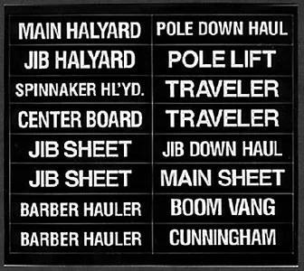Bernard Engraving - Labels For Sailboats 16/pk - IL01