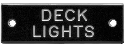 Bernard Engraving - Nameplate-deck Light Pkg/5 - IP006