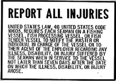 Bernard Engraving - Report All Injuries Plaque - P230