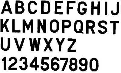 Bernard Engraving - Letter Black 3in Stick On Ingi - PS30BG
