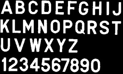 Bernard Engraving - Letter White 3in Stick On Inji - PS30WJ