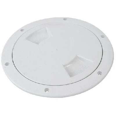 Attwood Marine White 6" Deck Plate 12792-1