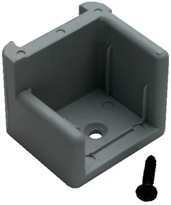 T-H Marine - Door Stop Gray W/ribs  Right - DS1RDP