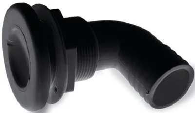 T-H Marine - Thru Hull 3/4  90 Dg Black W/ - TH7590SDP