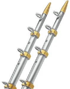 Taco Metals - 15'h.d.sil/gol Tele Outrigger - OT-0541VEL15-HD