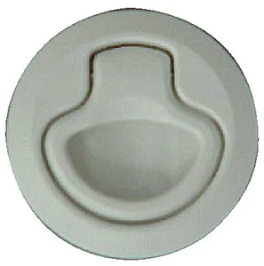 Teak Isle - Latch Flush Non-locking White - 29200