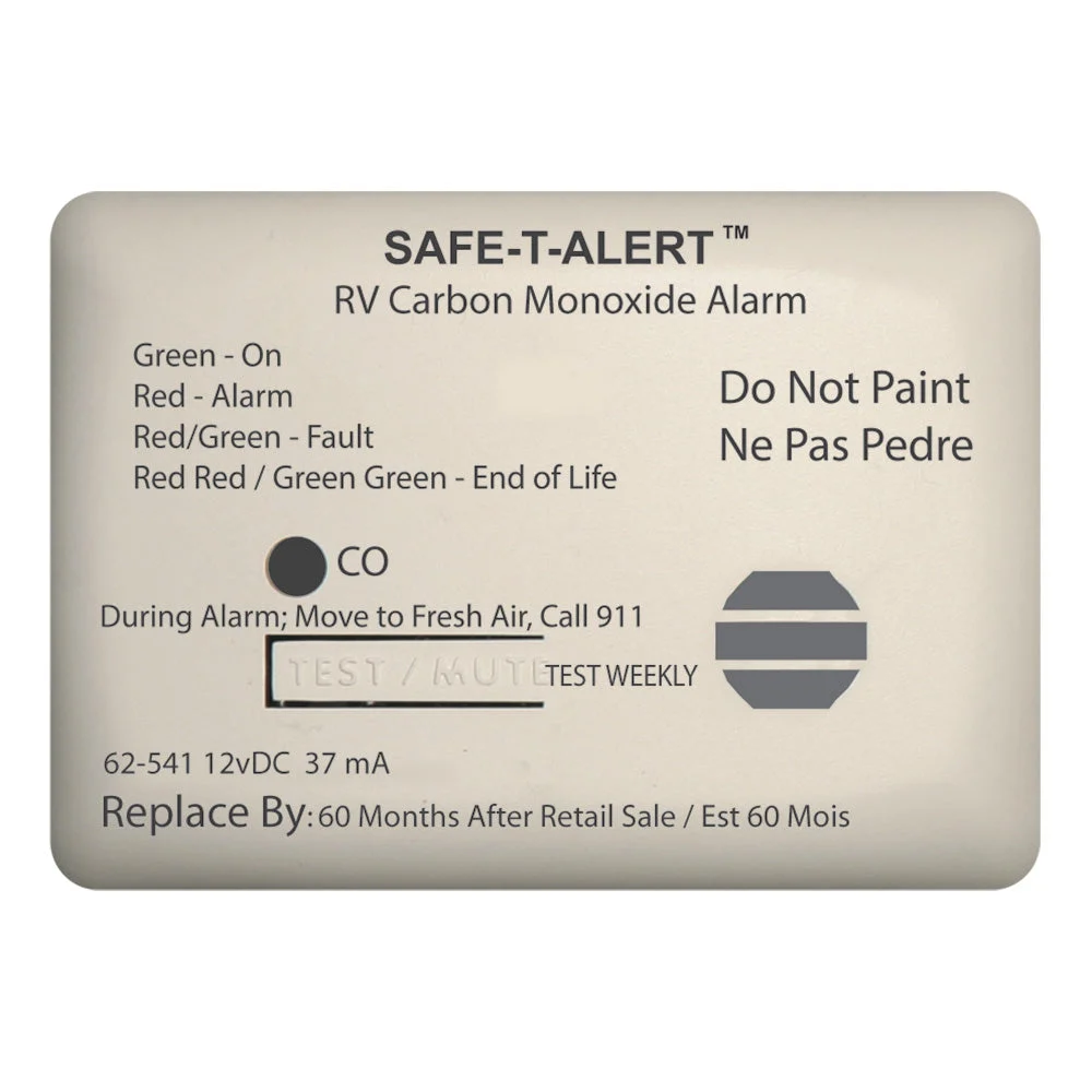 Safe-T-Alert 62 Series Carbon Monoxide Alarm - 12V - RV Surface Mount - White – Marine HVAC Replacement Part