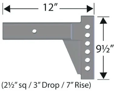 Progress Mfg - 2.5in Equalizer Hitch Shank3i - 90024125