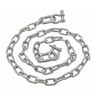 Extreme Max 3006.6578 BoatTector Stainless Steel Anchor Chain - 1/4" x 4' with 5/16" Shackles