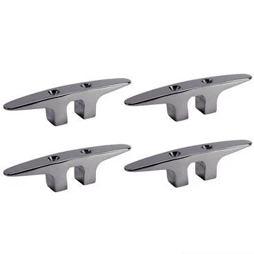 Extreme Max 3006.6759.4 Soft Point Stainless Steel Dock Cleat - 4.5, Value 4-Pack