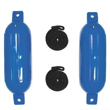 Extreme Max 3006.7207 BoatTector Inflatable Fender Value 2-Pack - 6.5" x 22", Blue