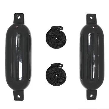 Extreme Max 3006.7375 BoatTector Inflatable Fender Value 2-Pack - 4.5" x 16", Black