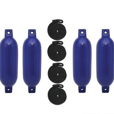 Extreme Max 3006.7533 BoatTector Inflatable Fender Value 4-Pack - 4.5" x 16", Cobalt Blue
