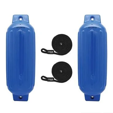 Extreme Max 3006.7559 BoatTector Inflatable Fender Value 2-Pack - 8.5" x 27", Blue