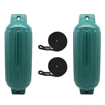 Extreme Max 3006.7572 BoatTector Inflatable Fender Value 2-Pack - 8.5" x 27", Forest Green