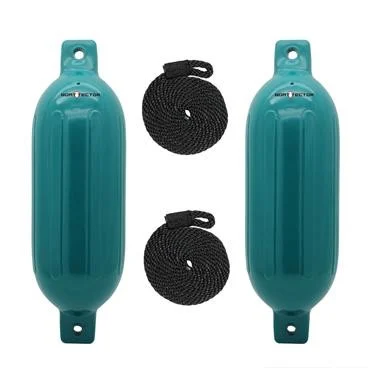 Extreme Max 3006.7593 BoatTector Inflatable Fender Value 2-Pack - 6.5" x 22", Teal