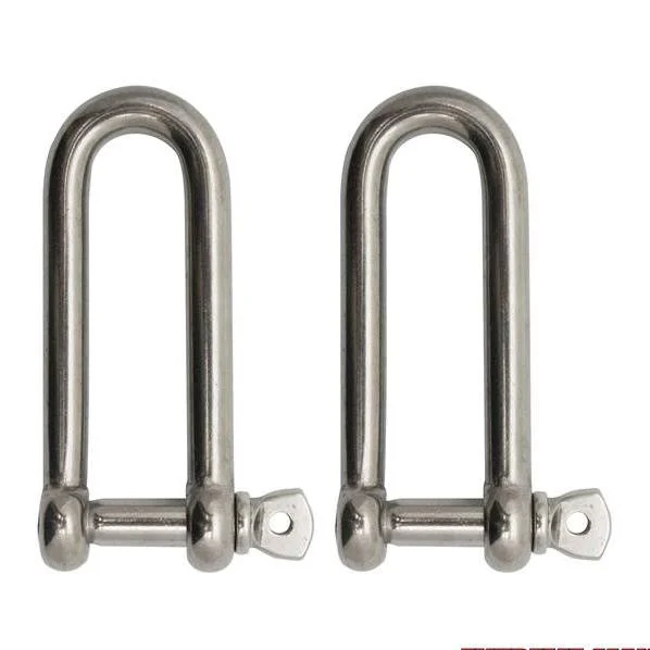 Extreme Max 3006.8207.2 BoatTector Stainless Steel Long D Shackle - 3/8", 2-Pack
