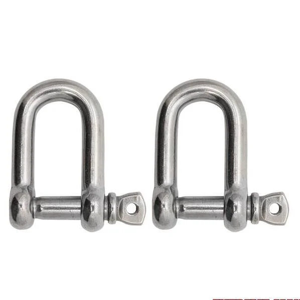 Extreme Max 3006.8237.2 BoatTector Stainless Steel D Shackle - 1/4", 2-Pack