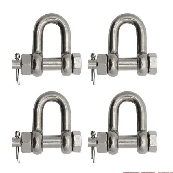 Extreme Max 3006.8363.4 BoatTector Stainless Steel Bolt-Type Chain Shackle - 1", 4-Pack