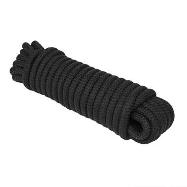 Extreme Max 3008.0319 16-Strand Diamond Braid Utility Rope - 1/2" x 25', Black