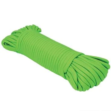 Extreme Max 3008.0502 Neon Green Type III 550 Paracord Commercial Grade - 5/32" x 50'