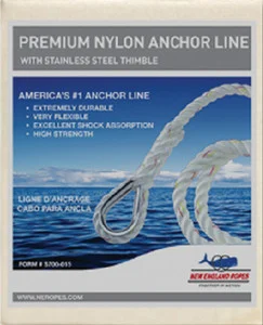 New England Ropes - Anchorline 3/8 X 150 Nylon - 60601200150