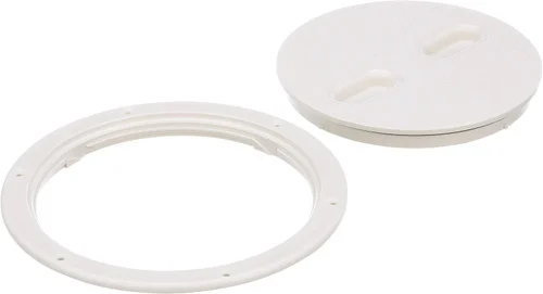 OPEN BOX Seachoice Marine Boat Seachoice Twist 'N' Lock Deck Plate White Base and Lid Up to 8-1/2 in. Diameter 39421