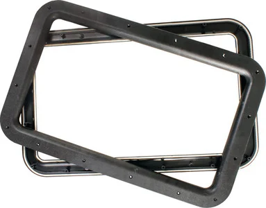 JR Products - Deluxe Door Window Frame Blk - 11021