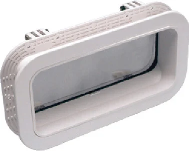Beckson Marine - 5x12 Self-drain Portlite White - PO512-WC-10