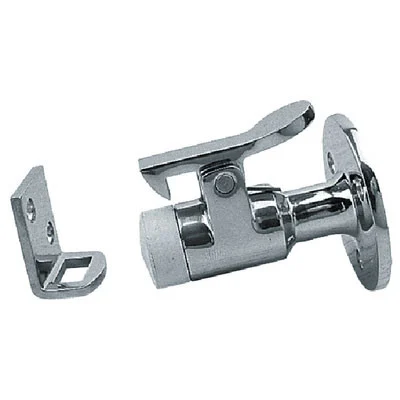 Sea-Dog Line Door Stop & Catch Chrome Brass 222710-1