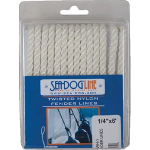 Sea-Dog Line Twist Nylon Fendline 3/8X8White Pr 301106008Wh-1