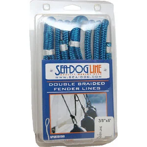 Sea-Dog Line Fender Line 1/4" x 6' Pr White 302106006Wh-1