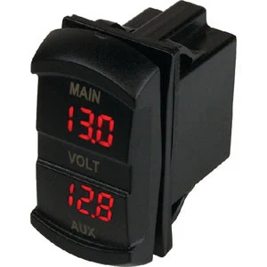 Sea-Dog Line Dual Voltmeter Rocker Switch 421636-1