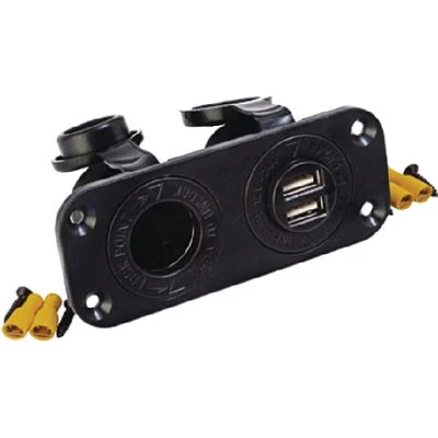 Sea-Dog Line Double USB & Power Socket 426505-1