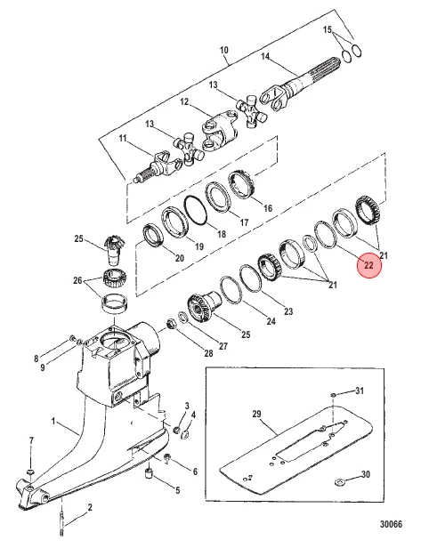 Mercury / Quicksilver SPACER 23-35985