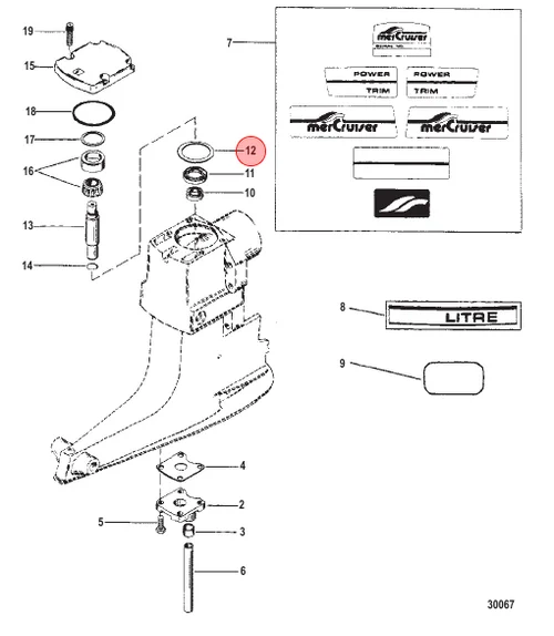 Mercury / Quicksilver SHIM SET 15-36178A02